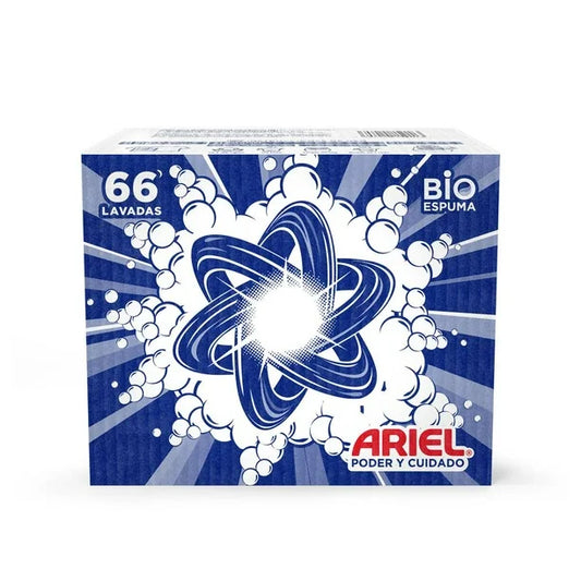 Detergente en Polvo Ariel Poder y Cuidado Ropa Blanca y Color 8 Kg