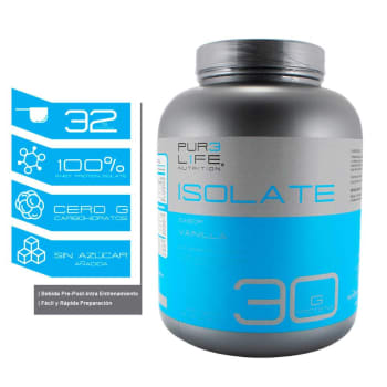 Proteína en Polvo PUR3 L1FE Sabor Vainilla 2.04 kg - .