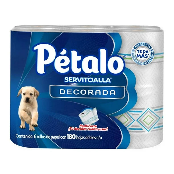 Servitoalla Pétalo Multicorte 6 Rollos de 180 Hojas