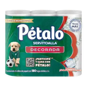 Servitoalla Pétalo Multicorte 6 Rollos de 180 Hojas - K