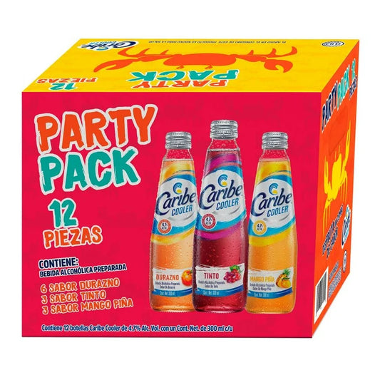 Caribe Cooler Party Pack 12 pzas de 300 ml c/u