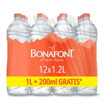 Agua Bonafont 12 Pzas de 1.2L