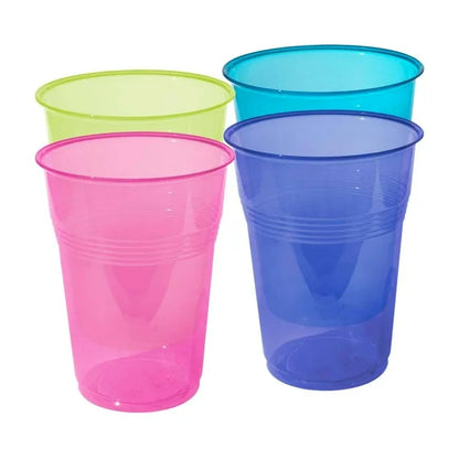 Vaso de Plástico PS Termo Green Bio Neón de 16 oz con 140 Pzas