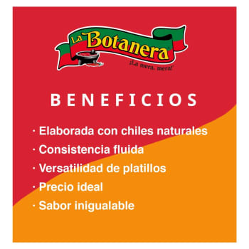 Salsa Picante La Botanera Clásica 6 Pzas de 430 ml - .