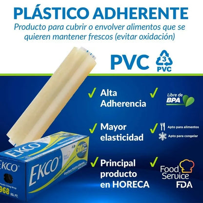 Plástico Adherente Ekco 300 m X 30 cm
