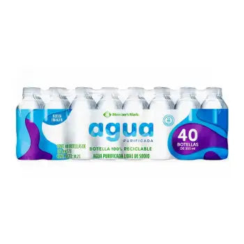 Agua Member's Mark 40 piezas de 355 ml - .