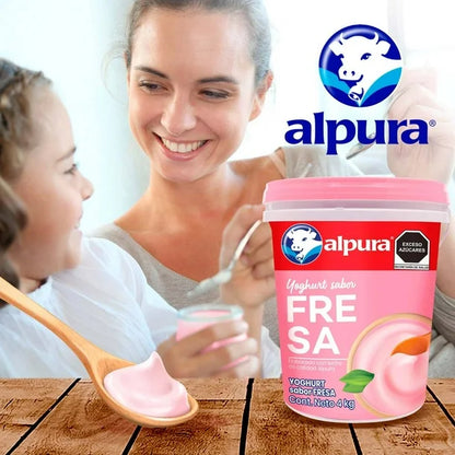 Yoghurt Alpura Sabor Fresa 4 kg
