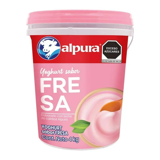 Yoghurt Alpura Sabor Fresa 4 kg