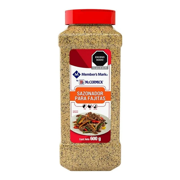 Sazonador para Fajitas Member's Mark by McCormick 600 Gr