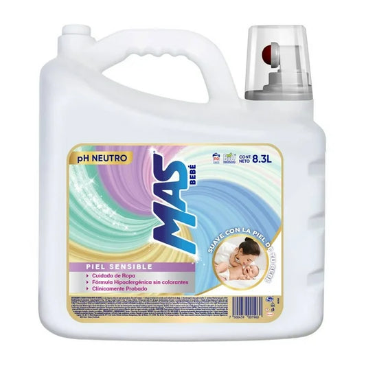 Detergente Líquido MAS Bebé 8.3 L