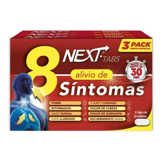 Antigripal Next 3 Cajas con 10 tabletas c/u