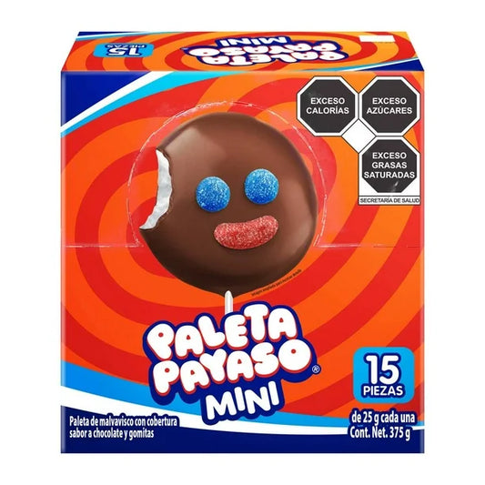 Mini Paleta Payaso Ricolino con 15 Pzas de 25 Gr
