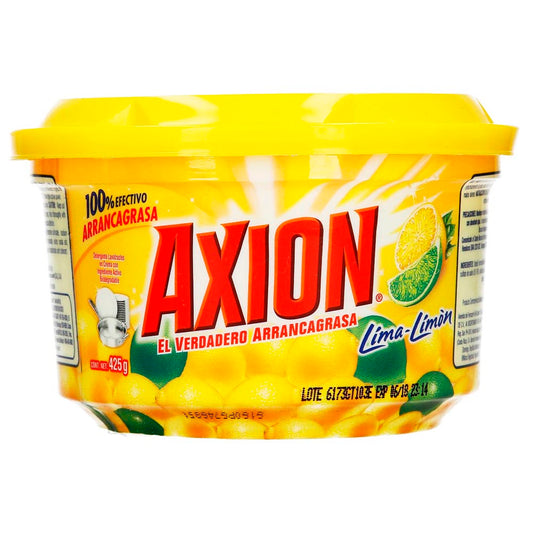 Caja Lavatrastes Axion Lima-Limon Pasta 425G/24P -