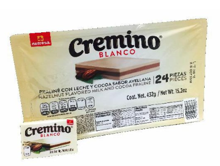Caja Cremino Blanco Nutresa 16C/24P