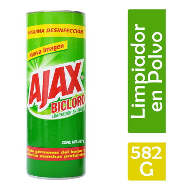 Media Caja Lavatrastes Ajax Bicloro 582G/12P - SCG