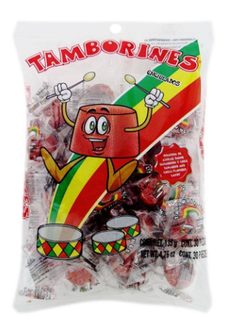 Media Caja Dulce Enchilado Tamborin Tamarindo 10B/100P
