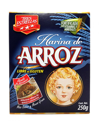 Caja harina de arroz Tres Estrellas 250grs/18P - SCG