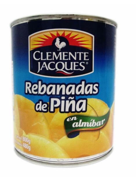 Caja piña en trocitos Clemente Jacques 800G/12P