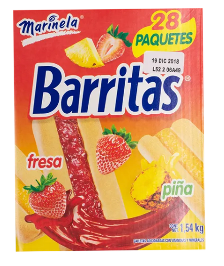 Galleta Barritas Fresa/Piña 55G/48P - KOZ