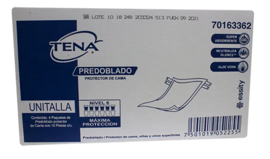 Protector De Cama Tena Predoblado 40P