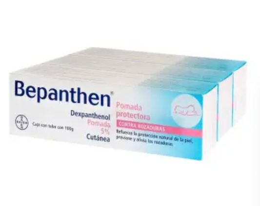 Dexpanthenol Bepanthen Bayer Pomada Protectora contra rozaduras 3 Pzas de 100 Gr