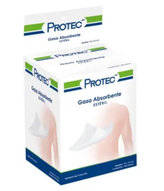 Gasas Absorbentes Protec Estériles 10x10 cm 100P - K