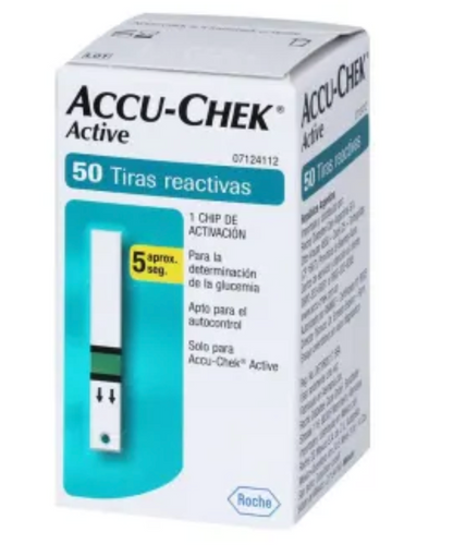 Tiras Reactivas Accu-Chek Active 100 Pzas - .