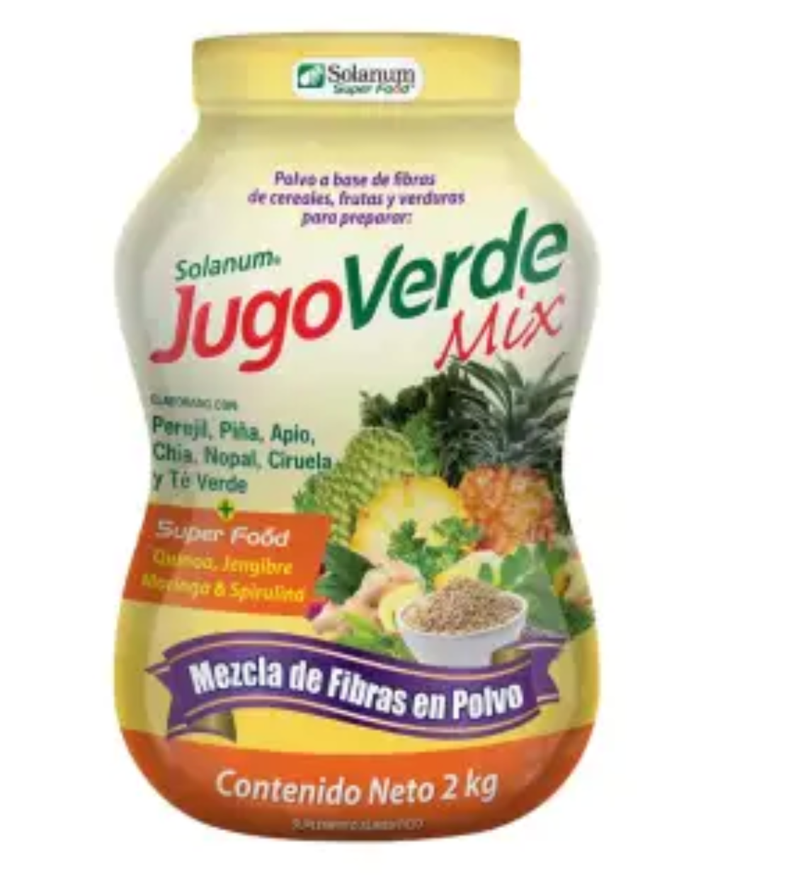 Jugo Verde Mix Solanum Super Food en Polvo con Quinoa 2K - .