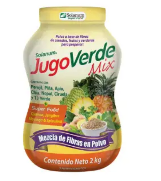 Jugo Verde Mix Solanum Super Food en Polvo con Quinoa 2K - .