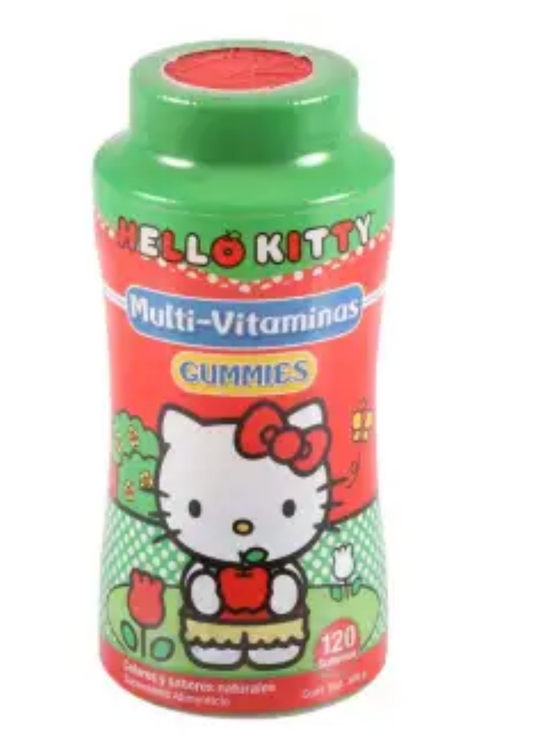 Multivitamínico Hello Kitty Gummies Sabores Naturales 300G - .