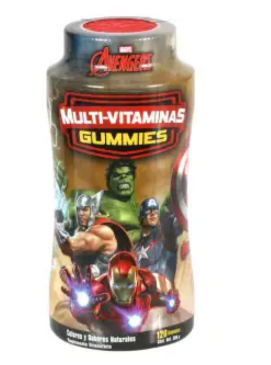Multivitamínico Avengers Gummies Sabores Naturales 300G - .