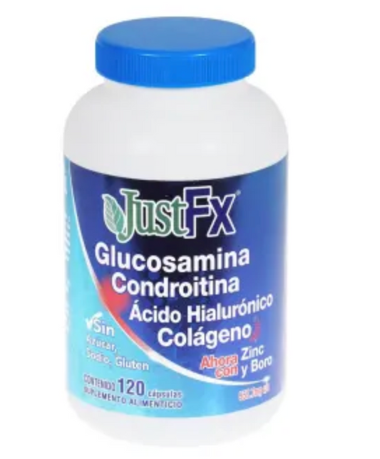 Suplemento Alimenticio Just For You Glucosamina y Colágeno 120 Cápsulas - .