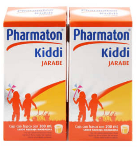Jarabe Pharmaton Kiddi Sabor Naranja-Mandarina 2P/200M - .