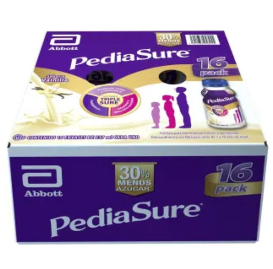 PediaSure Plus Abbott Sabor Vainilla 16 Pzas de 237 Ml - ZK