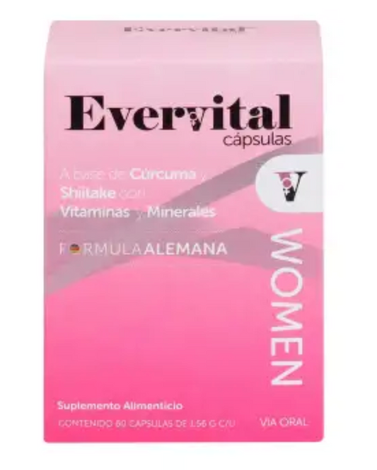Multivitamínico Evervital Women Fórmula Alemana 60C - .