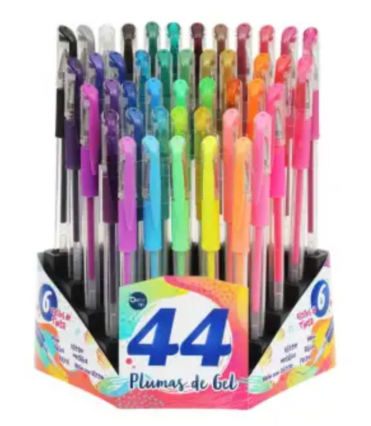Plumas de Gel Best Trading 44 Pzas - .