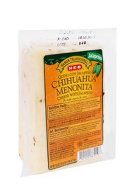 Queso Chihuahua Heb Menonita Con Jalapeño 550G - .