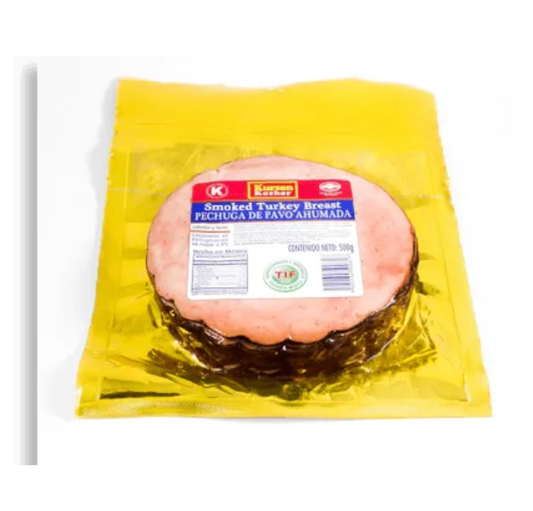 Pechuga de Pavo Kurson Kosher Ahumada 500G - .
