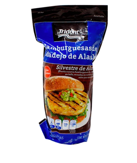 Hamburguesa de Abadejo Trident Seafoods de Alaska 1.36K - .