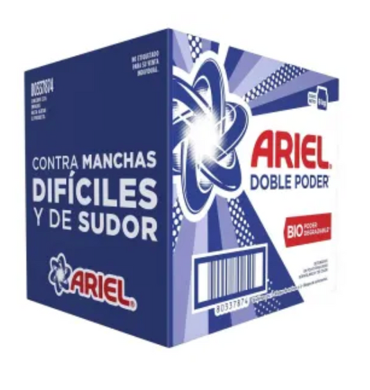 Detergente Ariel doble poder en polvo 8K - K