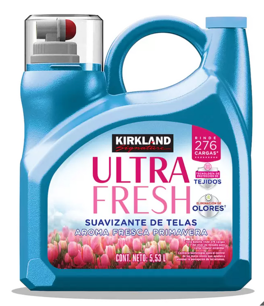 Kirkland Signature Ultra Fresh Suavizante de Telas Aroma Fresca Primavera 5.5 l - .