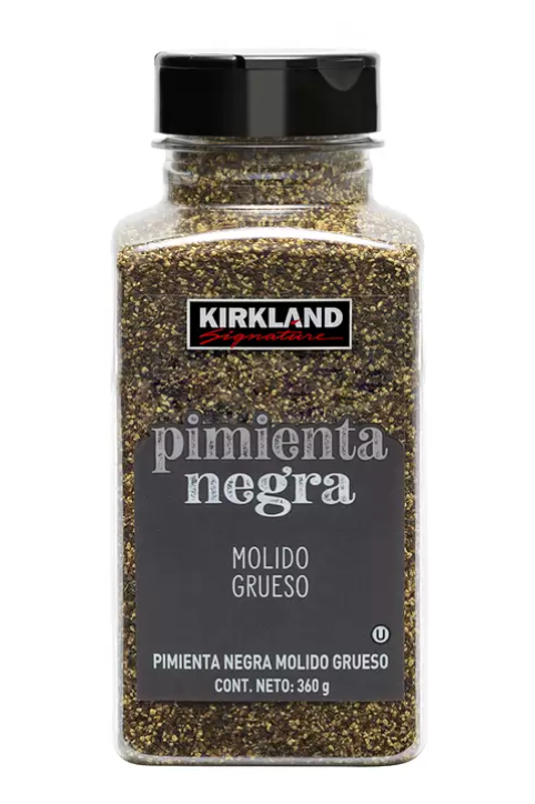 Kirkland Signature Pimienta Negra Molido Grueso 359 g
