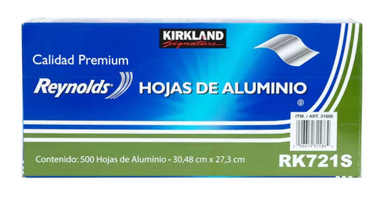 Kirkland Signature Hojas de Papel Aluminio 500 pzas - KOZ