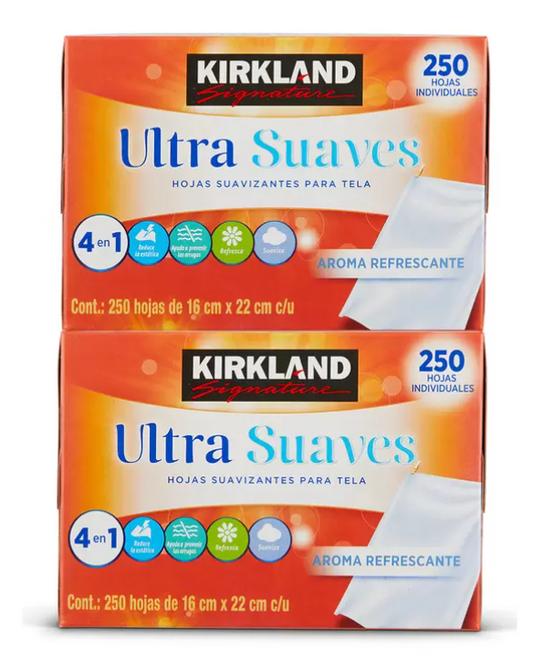 Kirkland Signature Hojas Suavizantes de Telas 500 piezas - .
