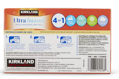 Kirkland Signature Hojas Suavizantes de Telas 500 piezas - .