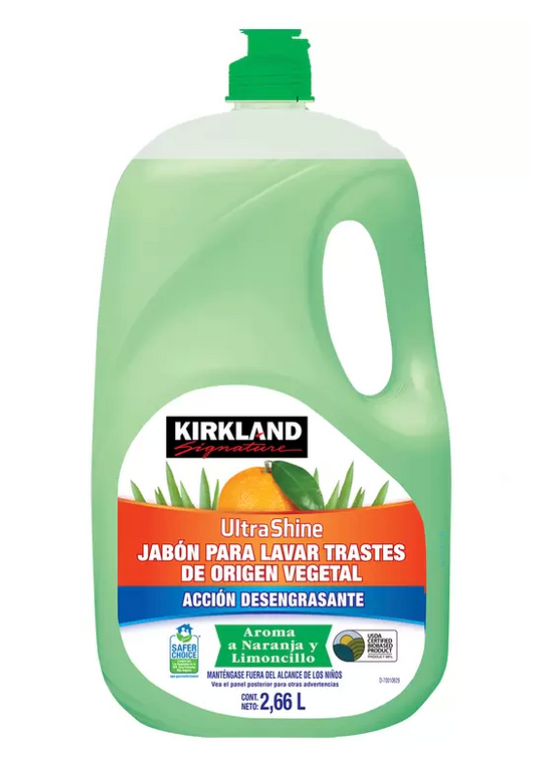Kirkland Signature Jabón Para Trastes de Origen Vegetal 2.6 L - .