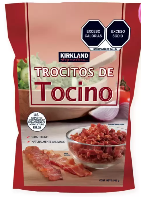 Kirkland Signature Trocitos de Tocino 567 grs - .