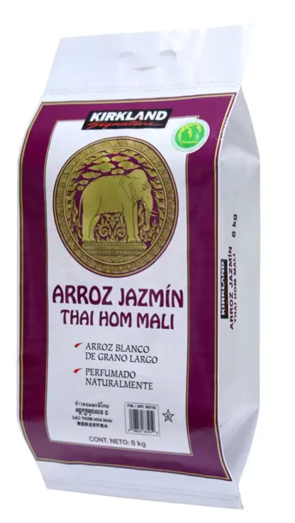 Kirkland Signature Arroz Jazmín Thai Hom Mali 8 kg - .