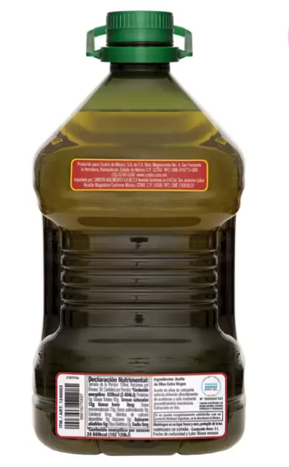 Kirkland Signature Aceite de Oliva Extra Virgen 3 L - .