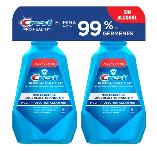 Crest Enjuague Bucal 2 pzas de 1.5 L - .